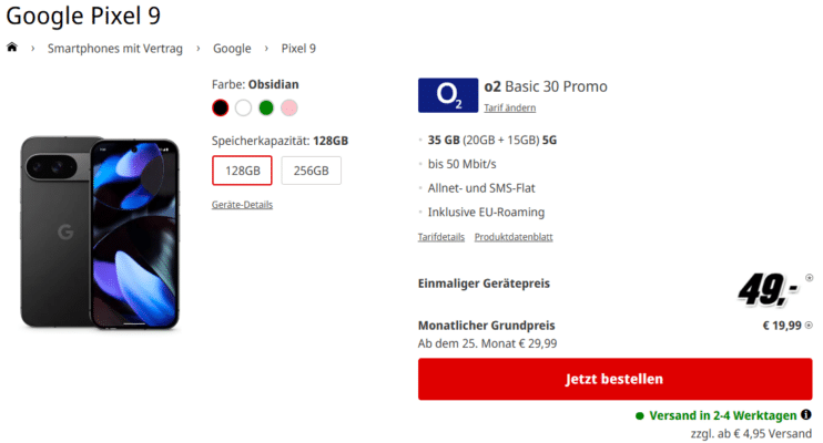 Google Pixel 9 Handytarif