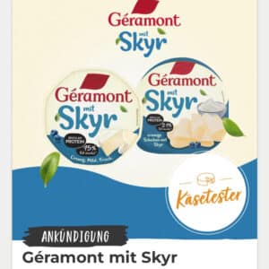 Géramont mit Skyr gratis testen - Produkttest 🧀 Bewerbung nötig