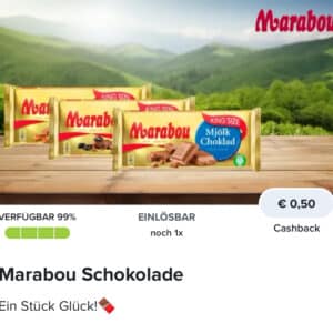 50 Cent Cashback auf Marabou-Schokolade 🍫🇸🇪 mit Marktguru