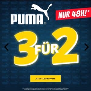 🔥 Sportspar: PUMA 3 für 2 Aktion - nur bis morgen früh