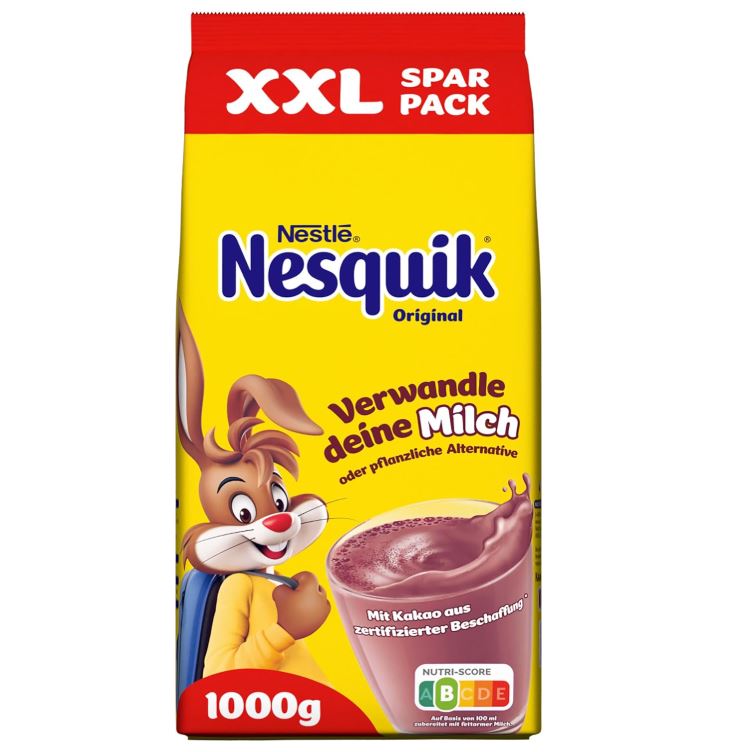 Thumbnail 🥛🍫 1kg Nestlé Nesquik Nachfüllbeutel für 6,45€ (statt 9,40€)