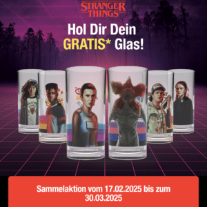 Stranger Things Gläser GRATIS (EDEKA Sammelaktion / Edeka App und Payback) 😀