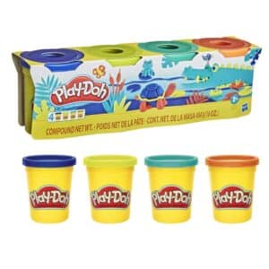 Play-Doh Wild 4er Set, Dosen Modelliermasse in besonderen Farben für 2,99€(statt 4,99€)