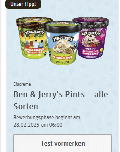 REWE Produkttest - Ben &amp; Jerry&#039;s Pints