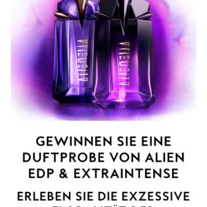 Gewinnspiel Gratis Parfüm Probe von ALIEN EDP &amp; EXTRAINTENSE von Mugler