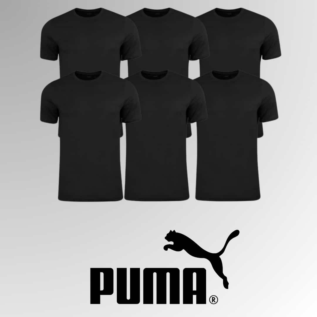 Thumbnail ⚫ 6er Sparpack PUMA Blank Base Herren T-Shirts für 33,30€ inkl. Versand