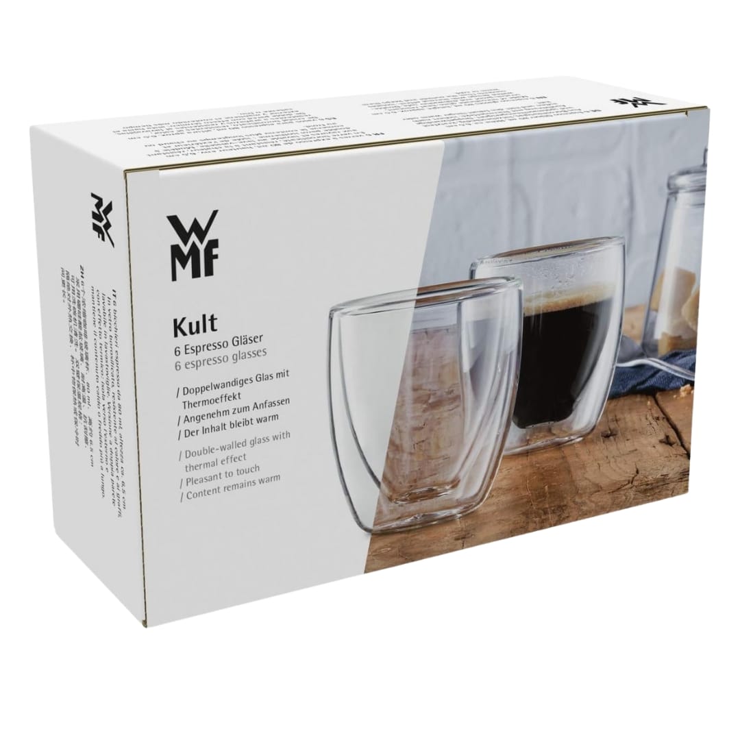 Thumbnail ☕ WMF Kult Espressotassen doppelwandig 6-teilig für 24,39€ (statt 33€)