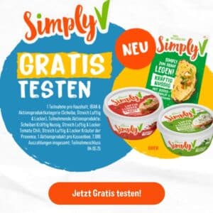 Simply V vegan gratis testen - Aktion gestartet! 😀