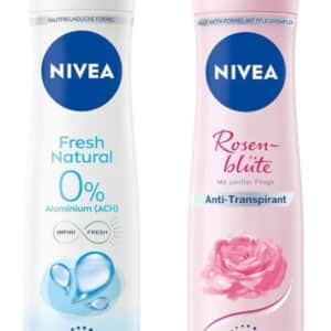 NIVEA Fresh Natural oder Rosenblüte Deo Spray für 1,50€(statt 2,45€)