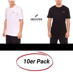 👕 HECHTER STUDIO 10er Pack T-Shirts aus reiner Baumwolle für 36€ - 3,60€ / Shirt