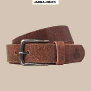 Jack & Jones Herren Ledergürtel in Cognac ab 7,21€ (statt 30€)