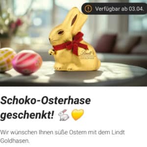 Gratis Lindt Schoko-Osterhase bei Telekom Magenta Moments *ab 03.04.*