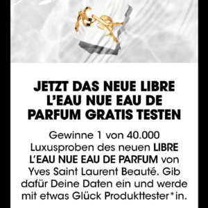 Gratis Damenparfümprobe LIBRE L’EAU NUE EAU DE PARFUM