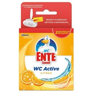 WC-Ente Active Einhänger Nachfüller, Citrus oder Marine 2er Pack für 1,11€(statt 1,79€)