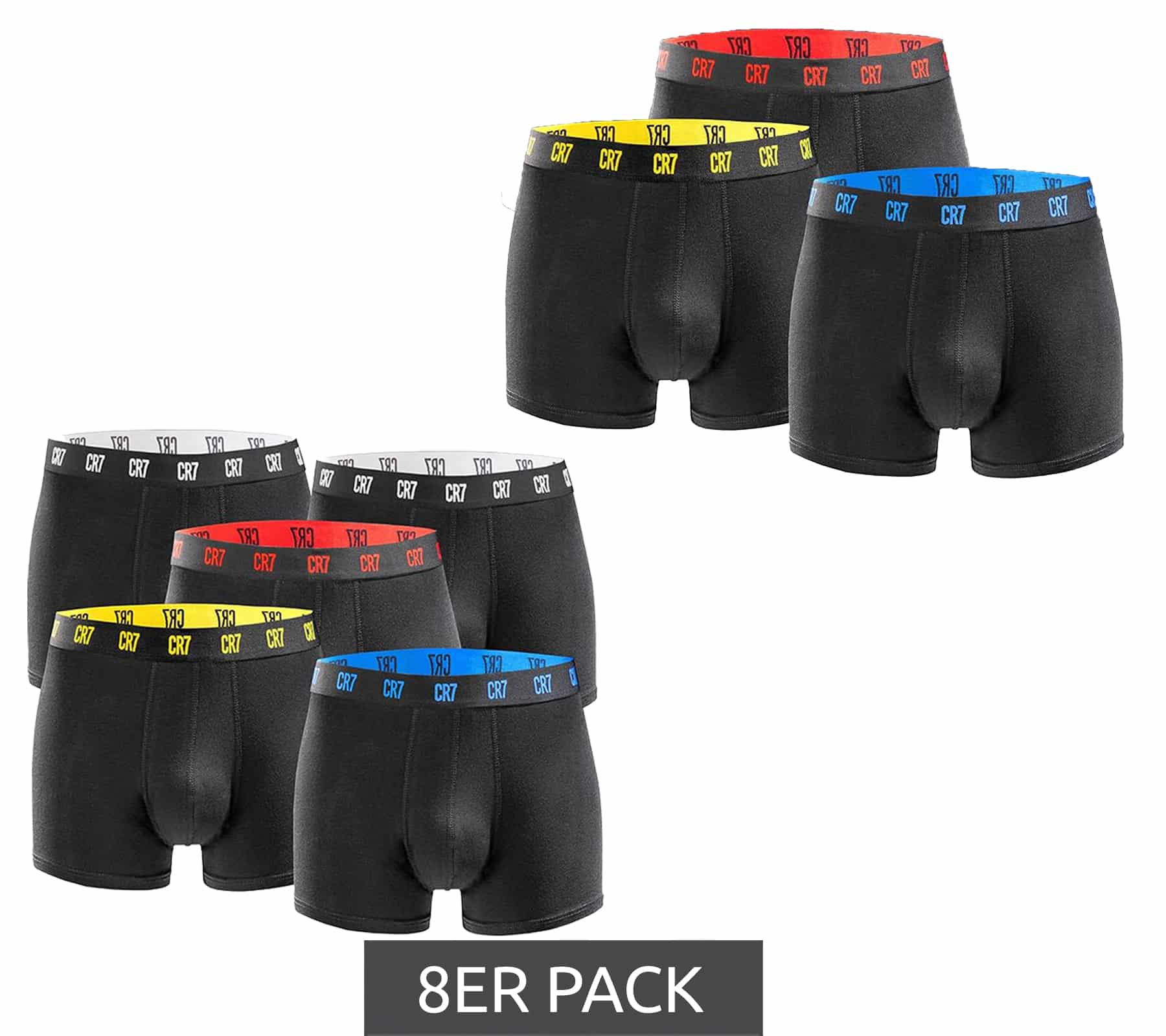 Thumbnail 8er Pack CR7 CRISTIANO RONALDO Basic Boxershorts zum Preis vom 5er Pack für 32€