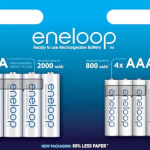 eneloop, AA/Mignon &#043; AAA/Micro NI-MH Akku, 8er-Pack, Kapazität mit min. 2000 &#043; 800 mAh Wiederaufladbar für 20,42€(statt 26,44€)