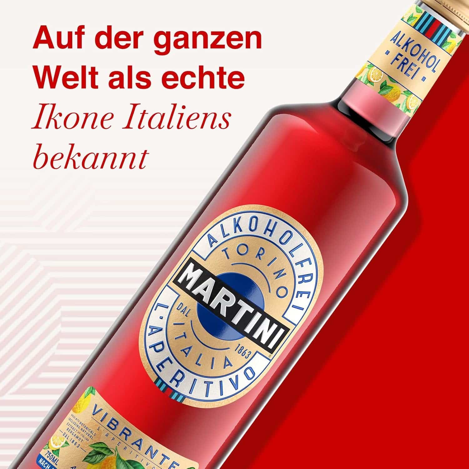 Thumbnail Martini Vibrante Aperitivo alkoholfrei für 7,42€ (statt 10€) oder Martini Floreale alkoholfrei für 7,81€ (statt 10€)