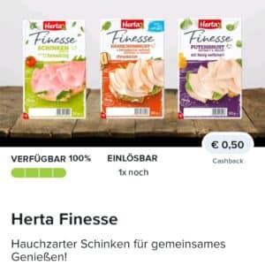 0,50€ auf Herta Finesse bei Marktguru