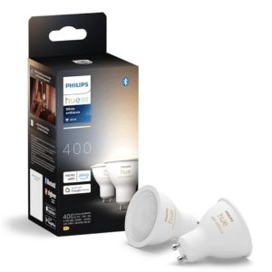 💡 Philips Hue White Ambiance GU10 Spot 2er Pack mit ultra-niedriger Dimmbarkeit