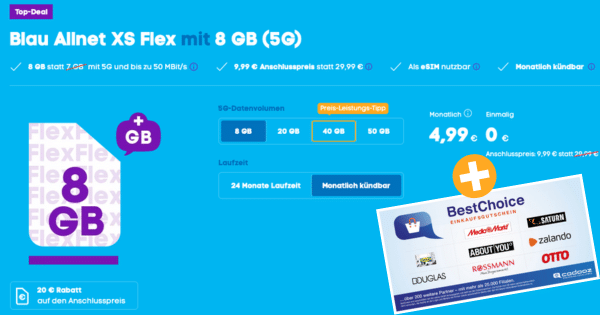 Blau Allnet XS Flex