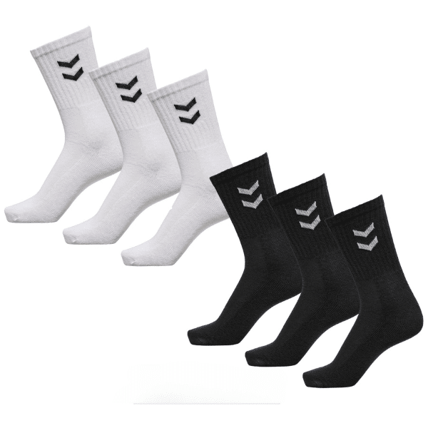 Thumbnail 30x hummel Basic Crew-Socken in Schwarz oder Weiß für 30€ (statt 78€)