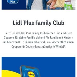 Lidl Plus Family Club - Lidl Liddle Club