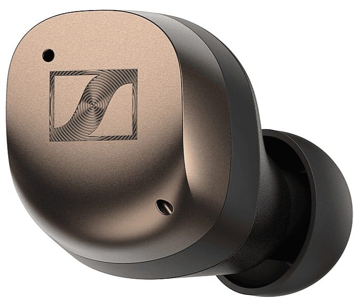 Goldener Bud der Sennheiser Momentum True Wireless 4