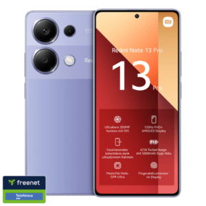 Eff. GRATIS: Xiaomi Redmi Note 13 Pro (256GB) für 49€ + 7GB 5G/LTE Allnet für 4,99€/Monat (Freenet Telefonica)