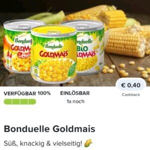 0,40€ auf Bonduelle Goldmais🌽 bei Marktguru