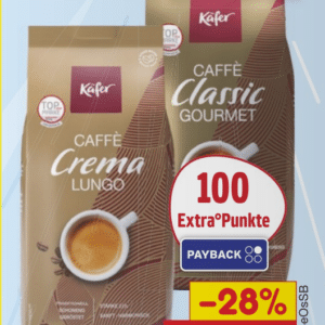 Käfer Kaffee 1kg Kaffeebohnen für €8,99.- statt €13,99.-