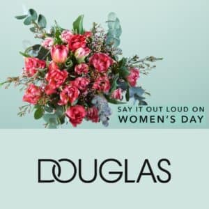 DOUGLAS: 20 % ohne Code UND ON TOP 💐 25€-BLUME2000-Gutschein zu deiner Bestellung ab 89 €