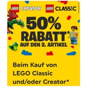 Smyths Toys: 50% auf den 2. Lego Creator und/oder Classic Artikel