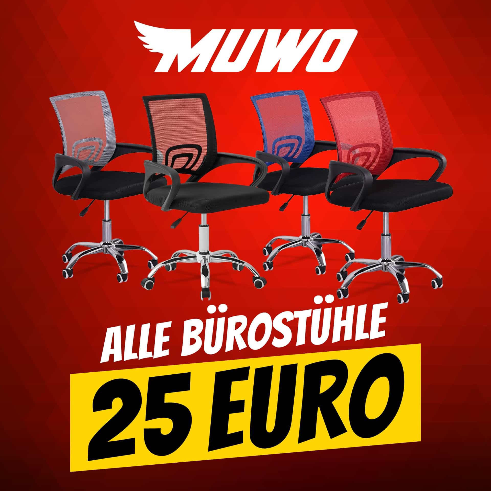 Thumbnail MUWO "Director" Büro Drehstuhl für 29,95€ (statt 40€)