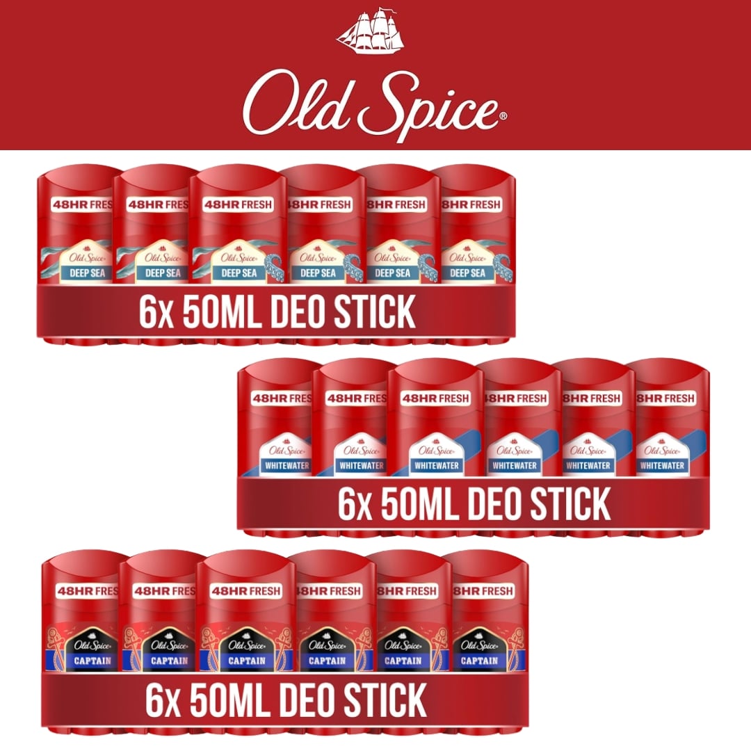 Thumbnail Old Spice Deo 6er Pack für 13,72€ (statt 22,14€) 👉 2,29€ pro Stück