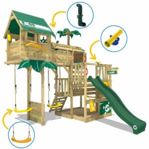 Wickey Spielturm Smart Castaway mit Schaukel &amp; Rutsche