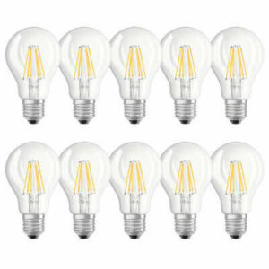 Preisfehler!? 10x Osram LED-Leuchtmittel (Filament, E27, 6 Watt, warmweiß 2700K)