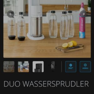 SodaStream Duo - Hydrokit (mit 5 Flaschen) und CO2-Zylinder