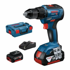 Bosch Professional GSR 18V-55 inkl. 2x Akku (4.0Ah), Ladegerät und L-Case