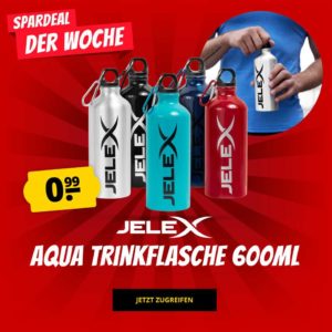 JELEX Aqua Trinkflasche 600ml schwarz