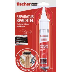 Fischer Reparaturspachtel-Tube 70ml (Bohrlöcher füllen, Risse ausbessern, schnell aushärtend)