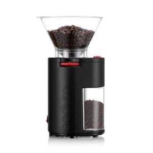 Elektrische Kaffeemühle Bodum Bistro 11750-01 (Kegelmahlwerk, 160 W, 220 g Bohnenbehälter)