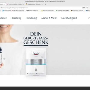 Kostenlos Mitglied im Eucerin Exklusiv Club werden!