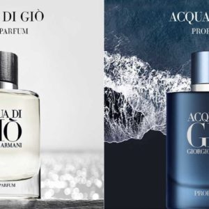 Duftprobe des exklusiven Armani Duos  Acqua di Giò Profondo und Acqua di Giò Eau de Parfum