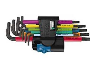 Amazon Prime：Wera 05024179001 967/9 TX 1 967 SL/9 TORX HF Multicolour Winkelschlüsselsatz mit Haltefunktion, 9-teilig, 21.88€ (statt 25.87€)