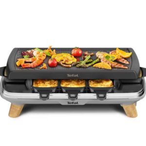 Tefal Gourmet RE610D 3-in-1-Raclette | Raclettegerät, Grill und Tischgrill, 75,90€ statt 99,94€