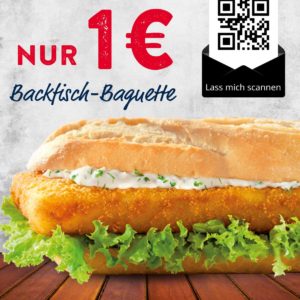 NORDSEE: *bis 31.07.2022* Backfisch-Baguette oder Big Bremer für nur 1€