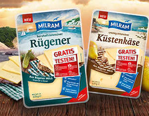 Milram Käse bis 30.09. gratis testen (3 versch. Sorten)