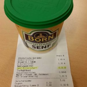 FAST GRATIS bei Kaufland: BORN Senf für 0,01€