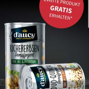 Beim Kauf von 2 d’aucy Produkten das teurere GRATIS erhalten