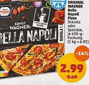 Ernst Wagner Pizza Bella Napoli bei Penny/ Lidl mit Cashback ab nur 89 Cent